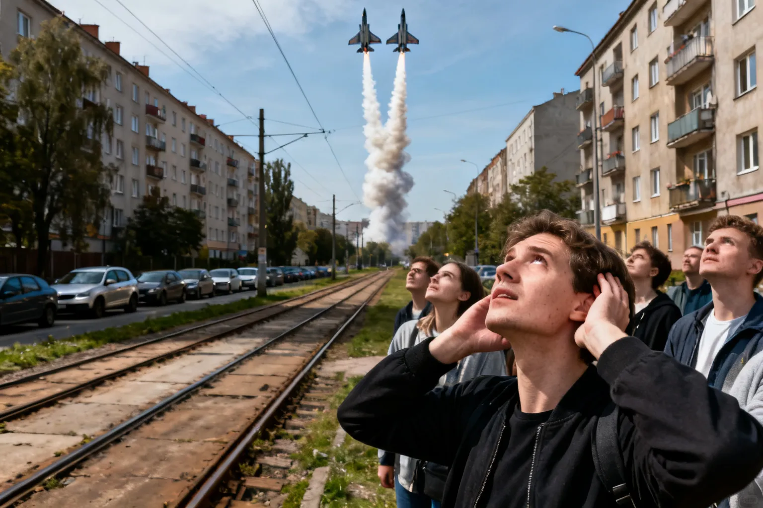 Głośne wybuchy w Łodzi — sonic boom po przelocie myśliwców
