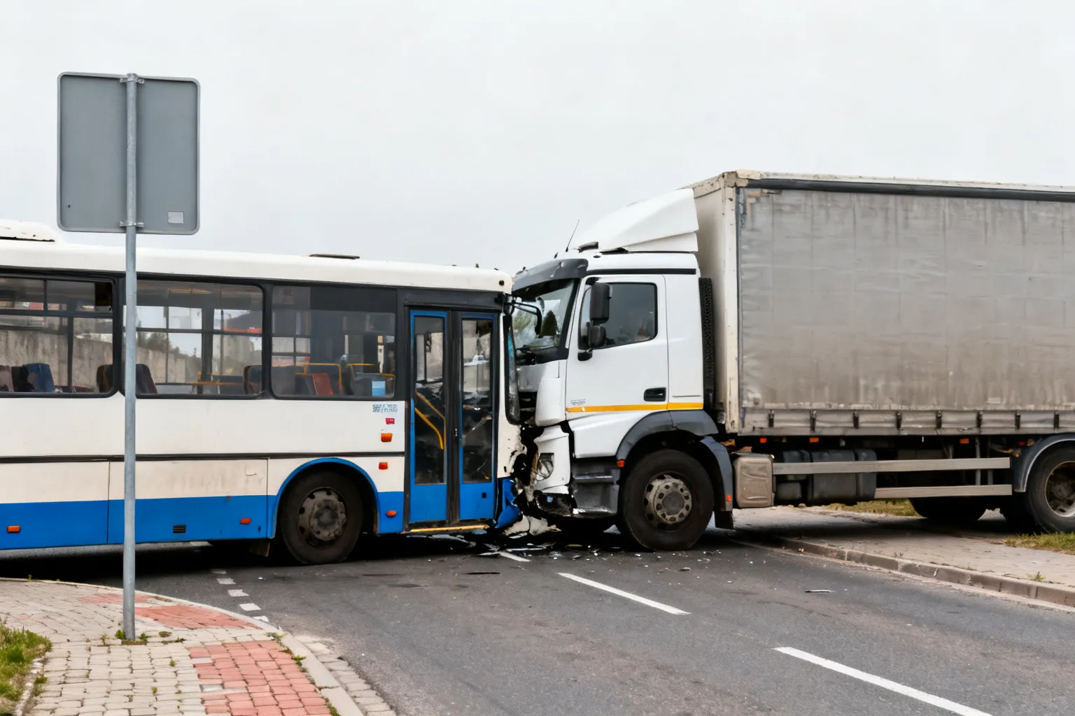 Wypadek A1 koło Radomska — bus uderzył w ciężarówkę, jedna osoba nie żyje