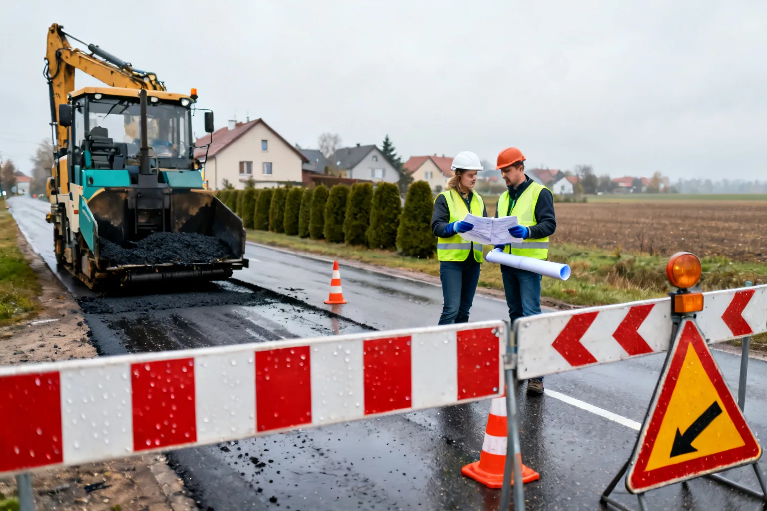 Zamknięcie DW 486 między Działoszynem a Szczytami — objazdy i zakres prac