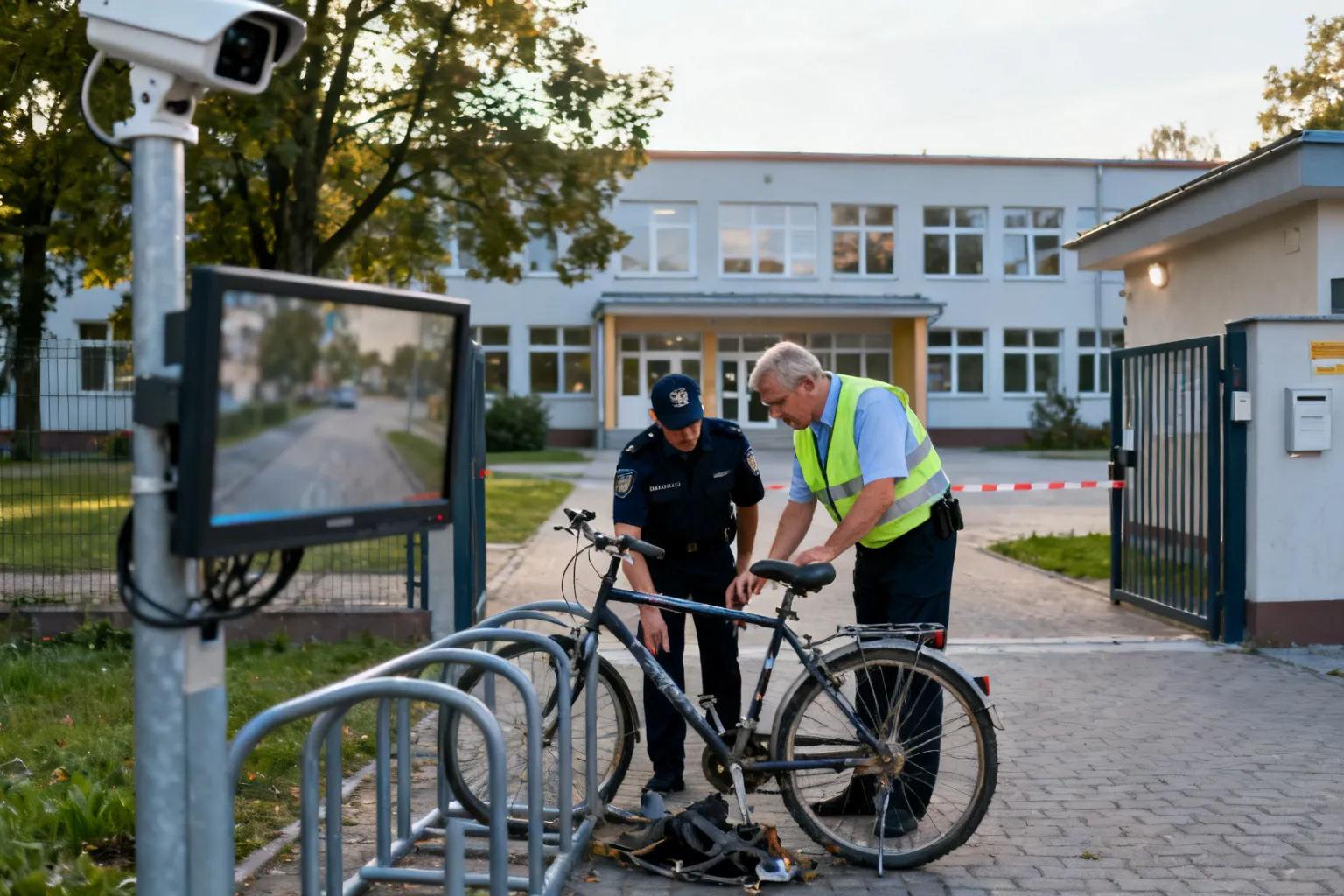 Monitoring pomógł zatrzymać złodzieja roweru przy szkole w Lutomiersku