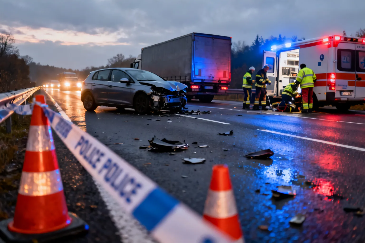 kolizja DK 12 Przygłów — droga zablokowana 25.09.2026
