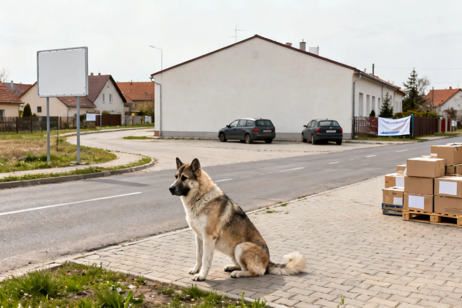 Zakopany owczarek środkowoazjatycki znaleziony przy S14 na Bałutach