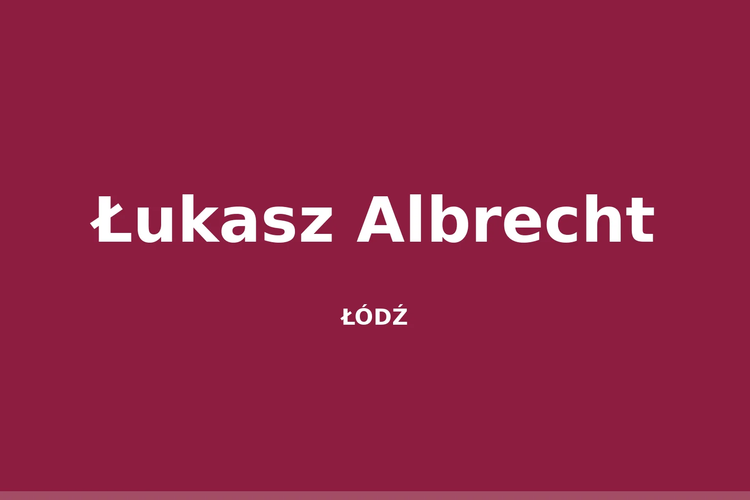 Łukasz Albrecht