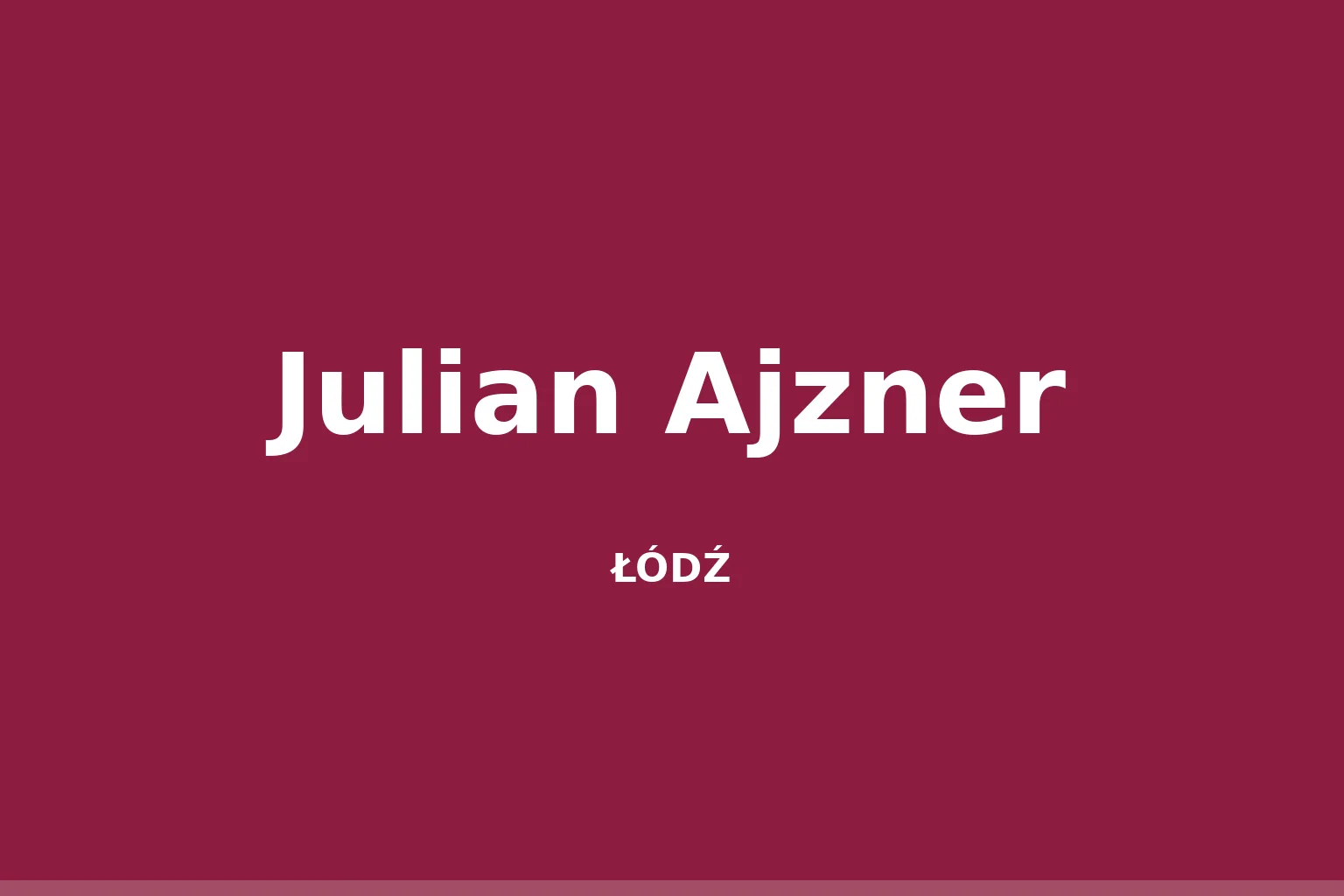 Julian Ajzner