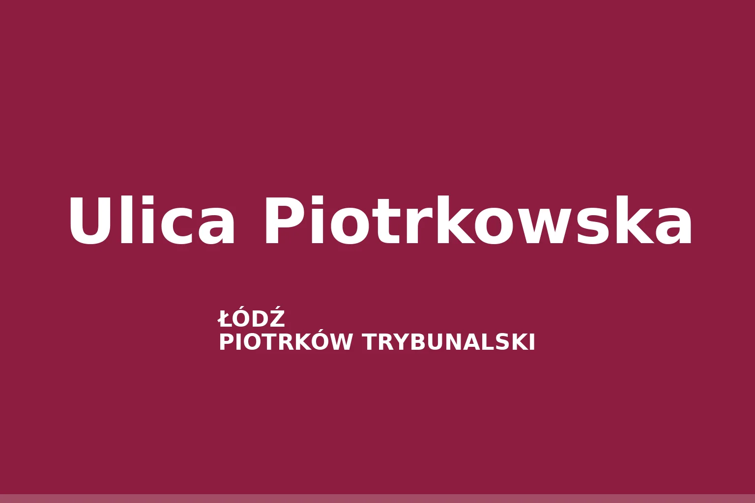 Ulica Piotrkowska