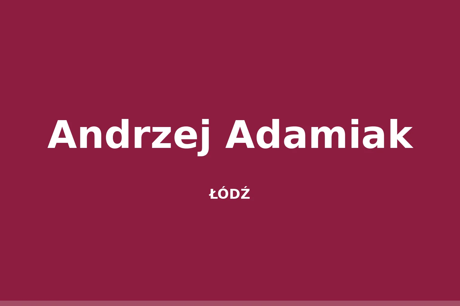 Andrzej Adamiak