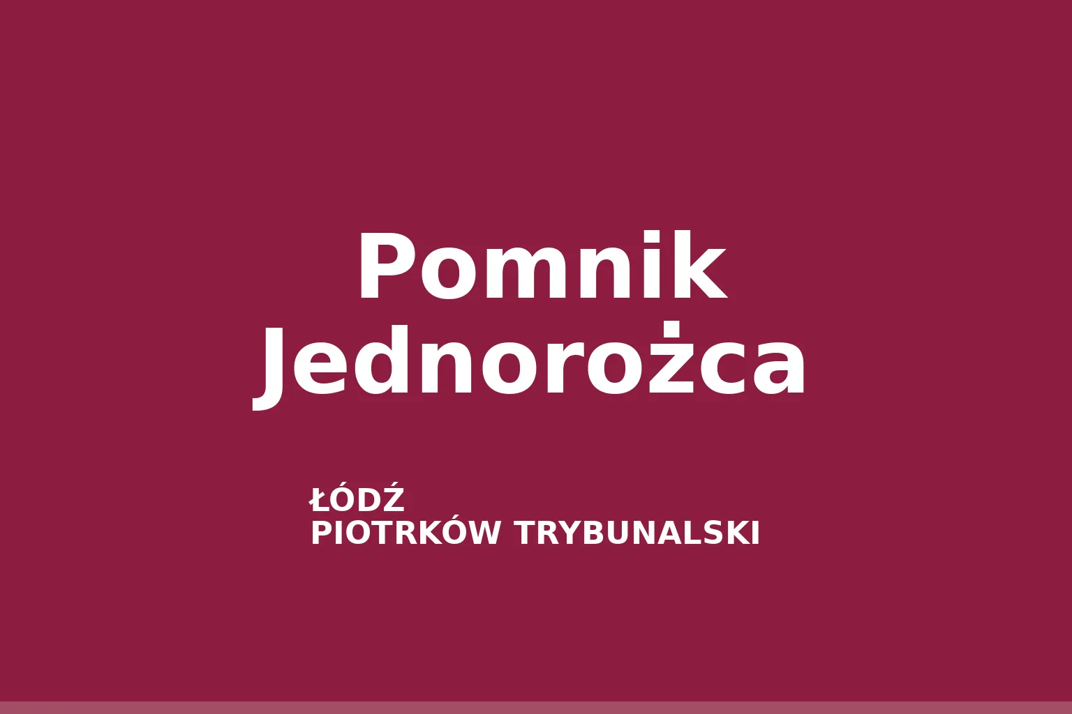 Pomnik Jednorożca