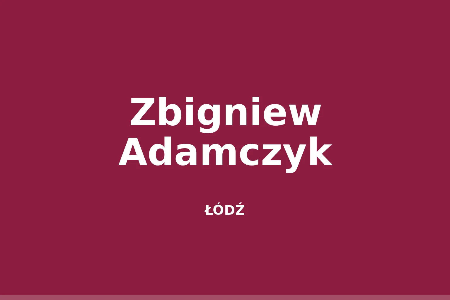 Zbigniew Adamczyk (ur. 1958)