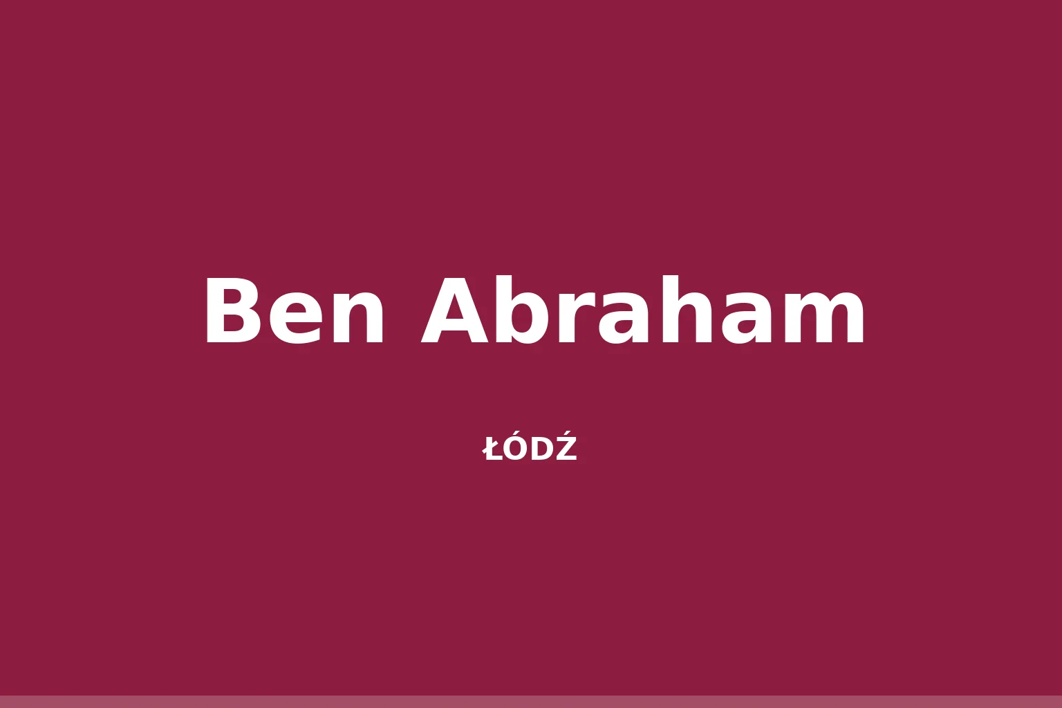 Ben Abraham
