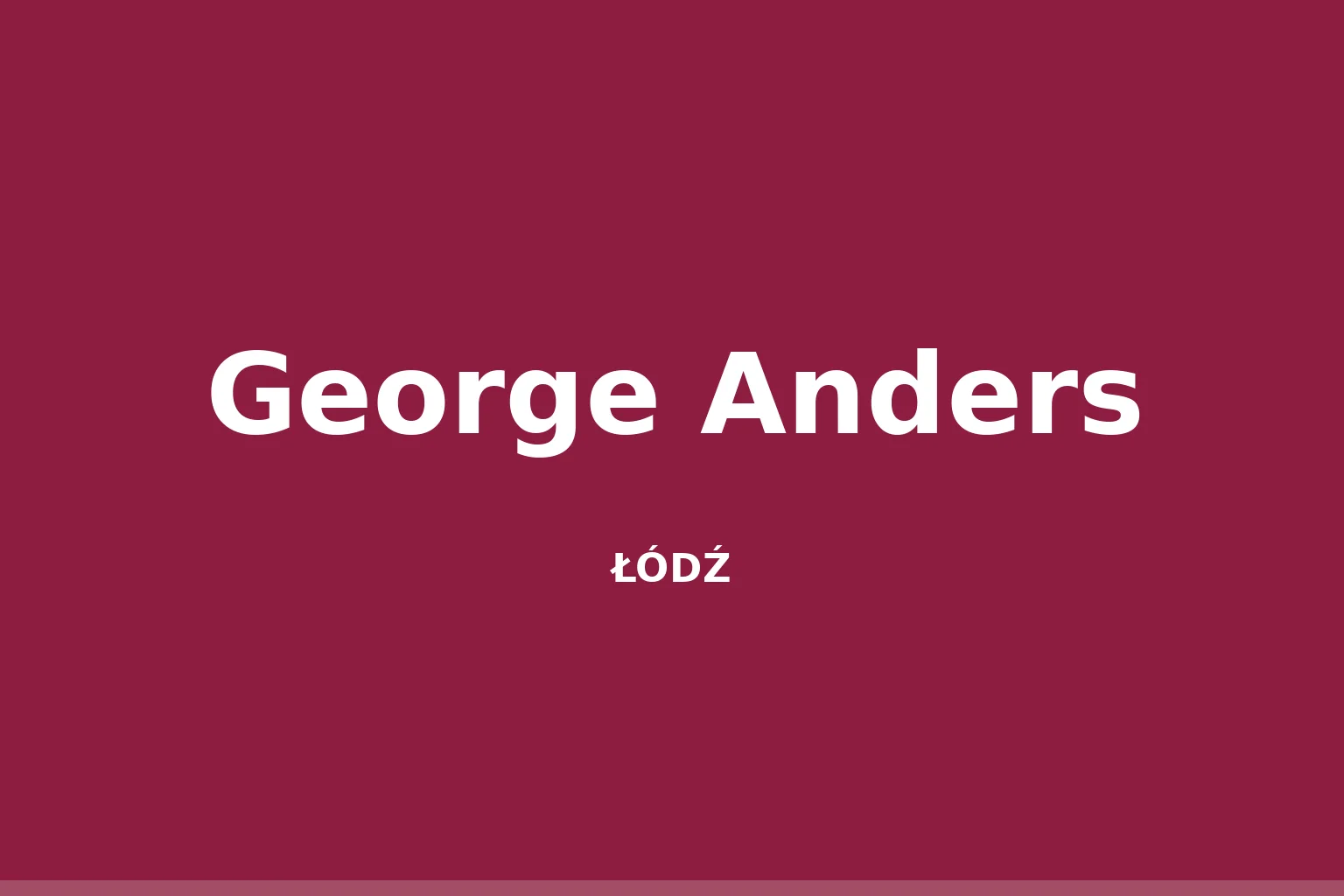 George Anders