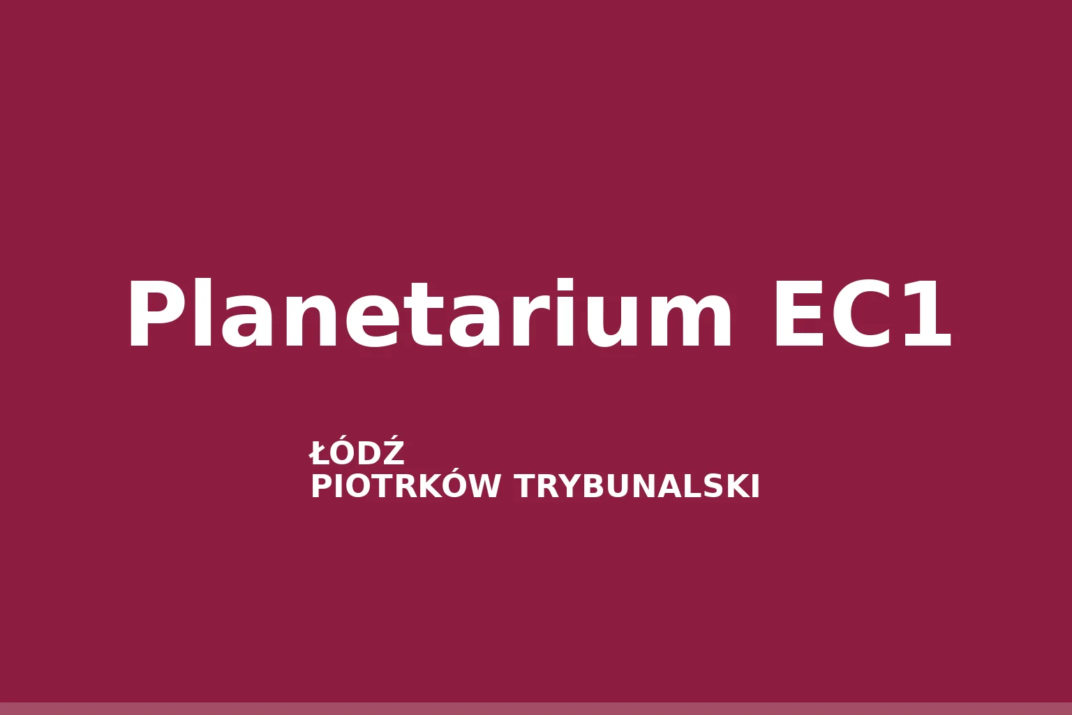 Planetarium EC1